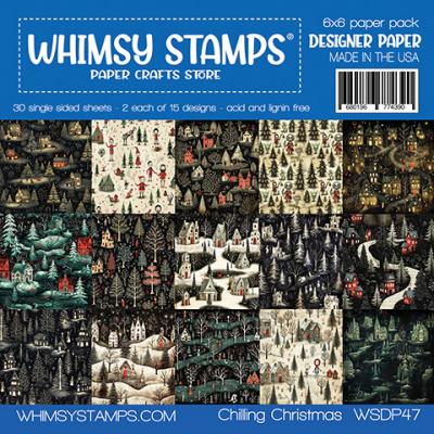Whimsy Stamps Paper Pack - Chilling Christmas